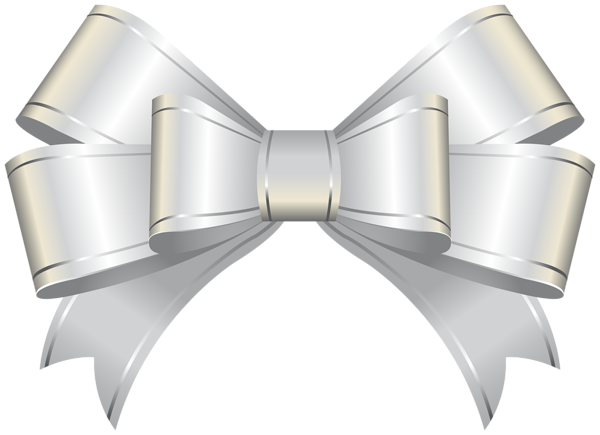 This png image - White Bow Decorative Clip Art, is available for free download