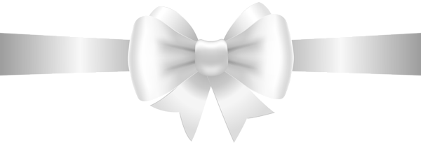 White Bow Transparent Clip Art Image | Gallery Yopriceville - High