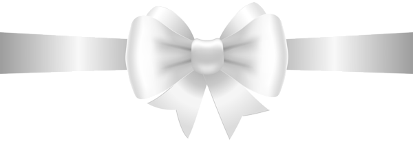 This png image - White Bow Transparent Clip Art Image, is available for free download