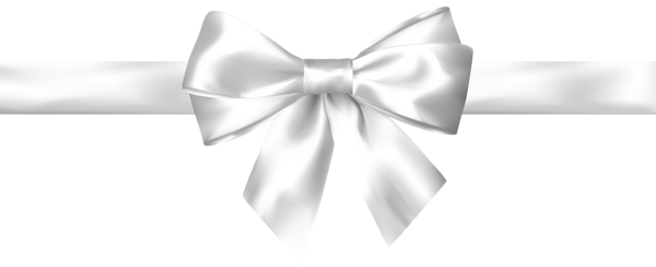 White Bow Transparent PNG Clip Art Image | Gallery Yopriceville - High