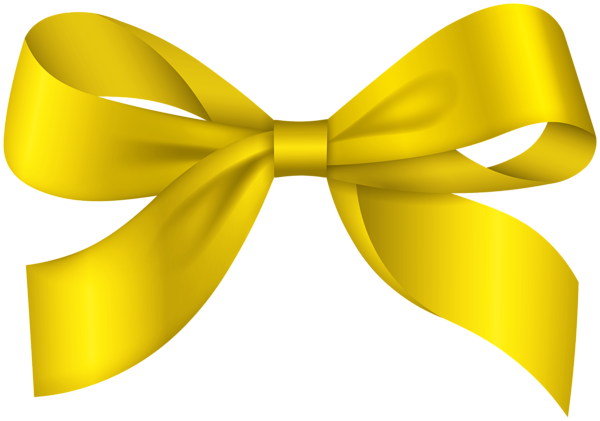 This png image - Yellow Bow Decor Clipart, is available for free download