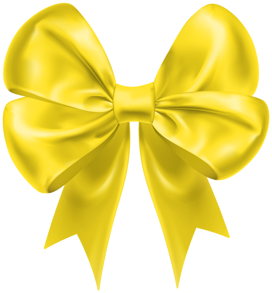 This png image - Yellow Bow Decoration Transparent Image, is available for free download