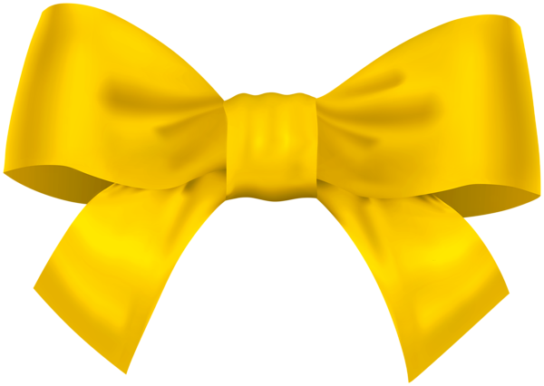 This png image - Yellow Bow Transparent Clipart, is available for free download