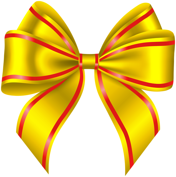 This png image - Yellow Red Bow Transparent PNG Clipart, is available for free download
