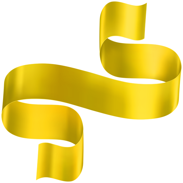 This png image - Yellow Ribbon PNG Clipart, is available for free download