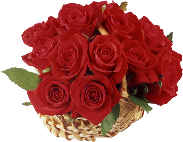 This png image - Basket with Red Roses Clipart, is available for free download