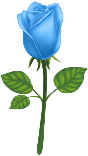 This png image - Blue Deco Rose PNG Clip Art Image, is available for free download