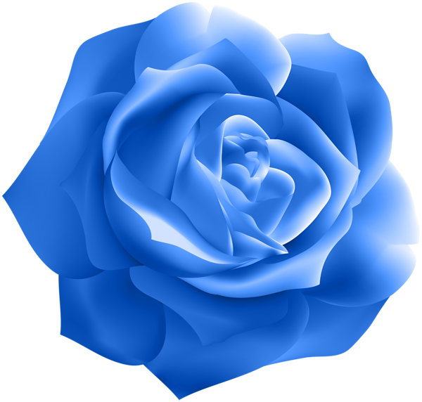 This png image - Blue Rose Deco Clip Art, is available for free download