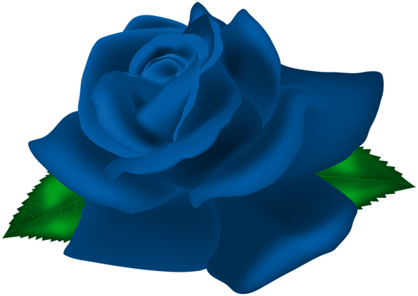 This png image - Blue Rose Deco PNG Clip Art Image, is available for free download