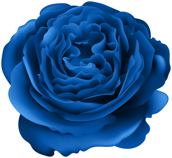 This png image - Blue Rose Deco Transparent Image, is available for free download