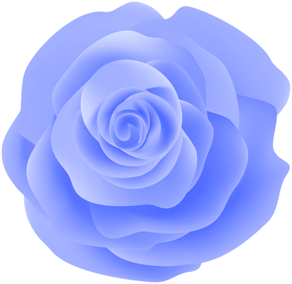 This png image - Blue Rose PNG Decorative Clipart, is available for free download