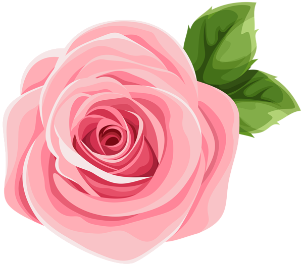 This png image - Deco Pink Rose PNG Clip Art Image, is available for free download