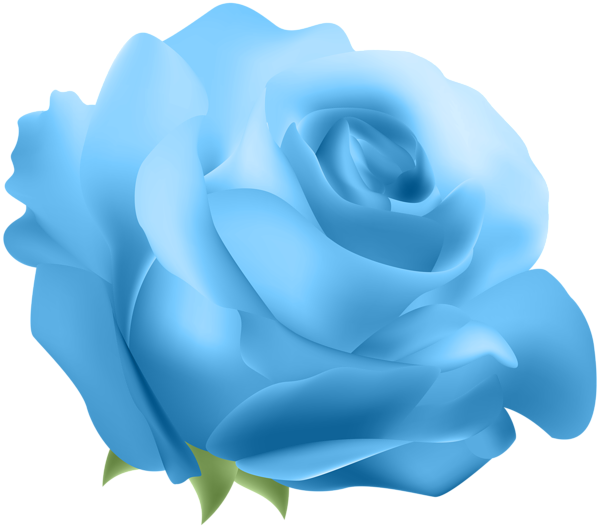 This png image - Deco Rose Blue PNG Clip Art, is available for free download