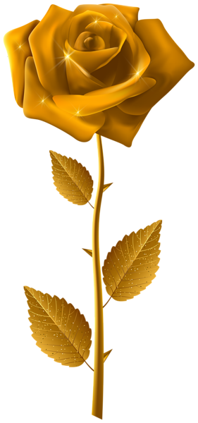 Gold Rose with Steam Transparent Image | Gallery Yopriceville - High