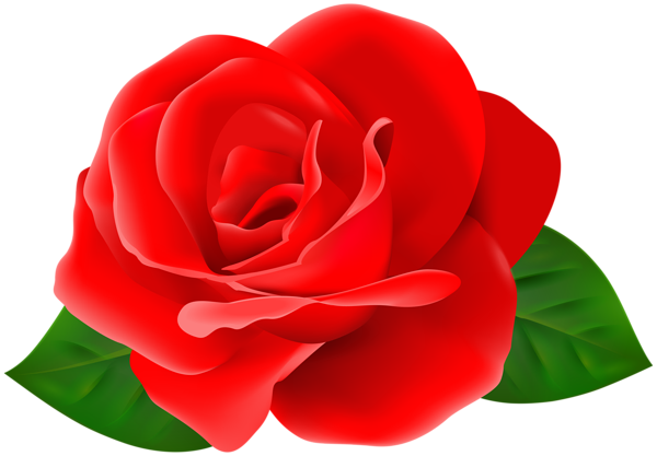 This png image - Red Rose Flower with Leaves PNG Clipart, is available for free download