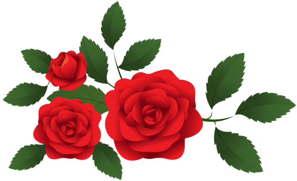This png image - Red Roses Decoration PNG Clip Art, is available for free download