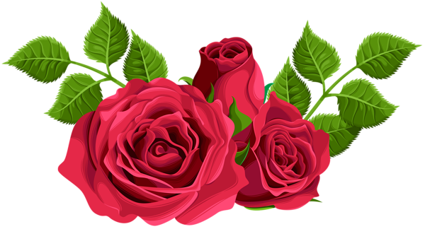 This png image - Red Roses Decorative PNG Clip Art Image, is available for free download
