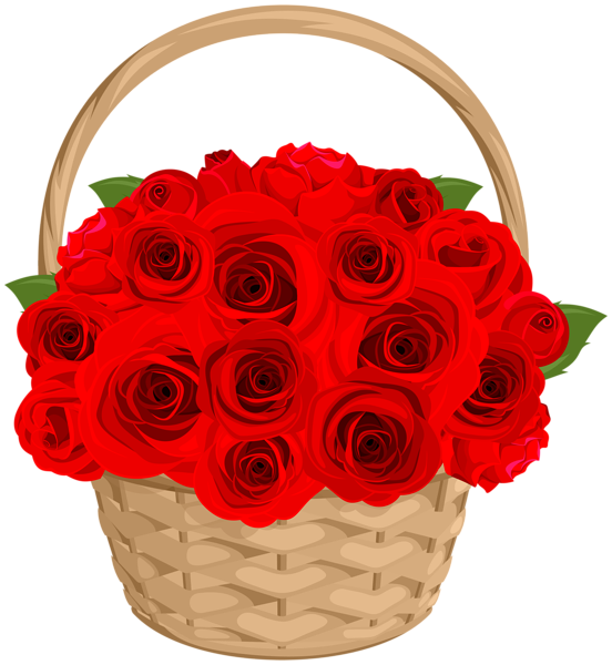 This png image - Rose Basket Transparent PNG Clip Art, is available for free download