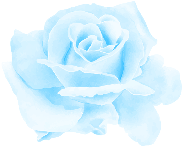 This png image - Rose Watercolor Blue PNG Clipart, is available for free download