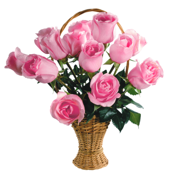 This png image - Transparent Pink Roses Basket PNG Picture, is available for free download