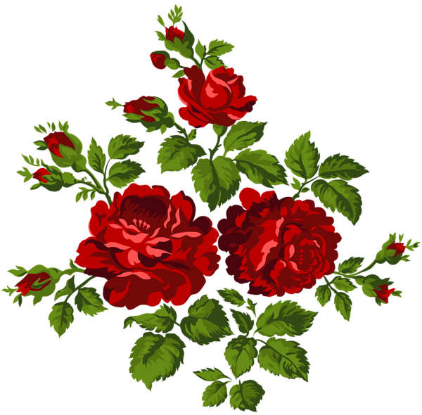 This png image - Vintage Roses PNG Clip Art Image, is available for free download