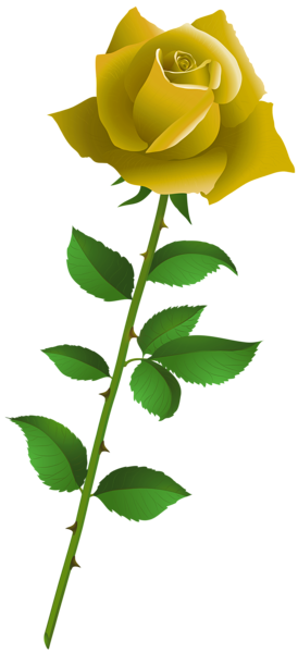 This png image - Yellow Rose Cartoon Style PNG Clipart, is available for free download