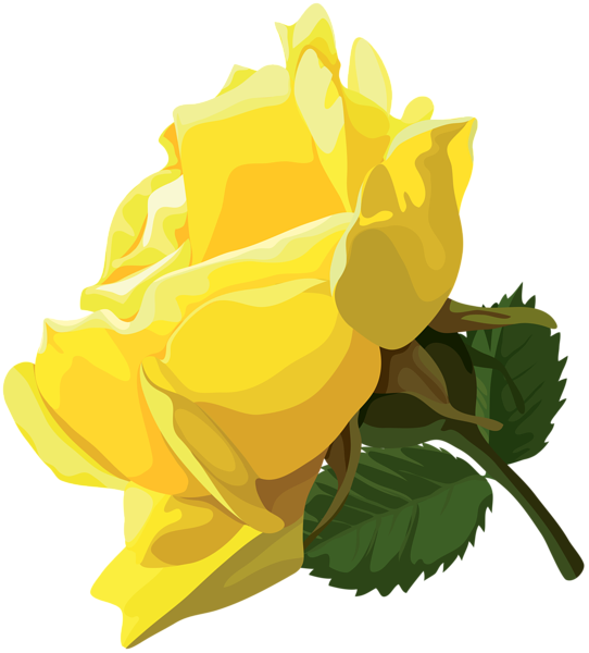 This png image - Yellow Rose PNG Clip Art, is available for free download