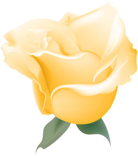 This png image - Yellow Rose Soft Deco Transparent PNG Image, is available for free download
