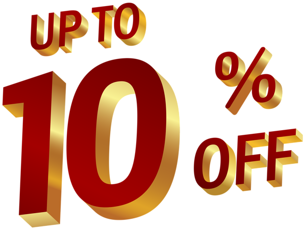 This png image - 10 Percent Discount Clip Art Image, is available for free download