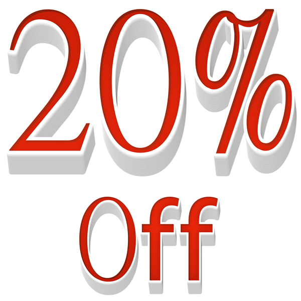 This png image - 20% Off Sale PNG Transparent Clipart, is available for free download