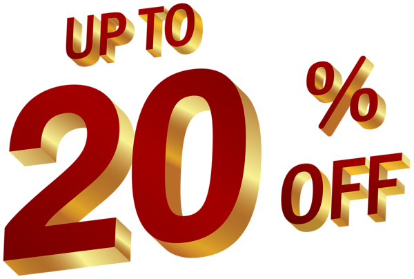 This png image - 20 Percent Discount Clip Art Image, is available for free download