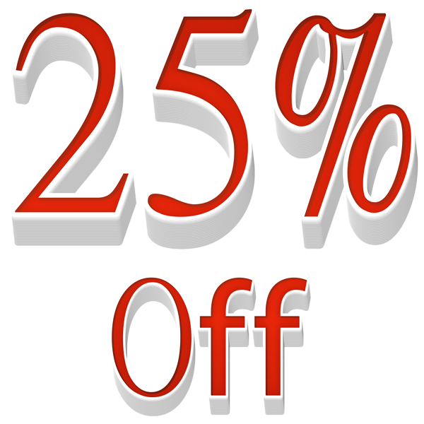 This png image - 25% Off Sale PNG Transparent Clipart, is available for free download