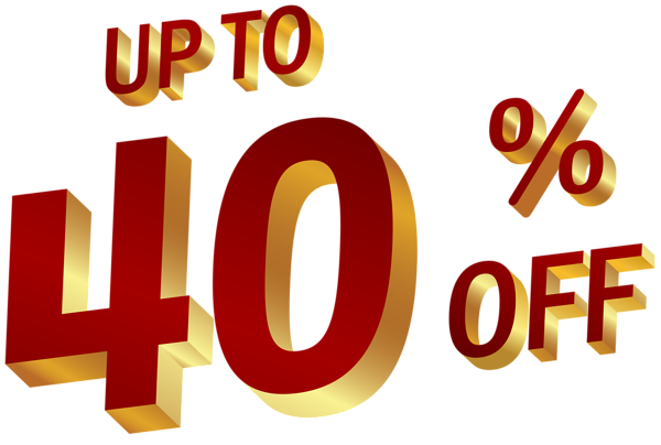 This png image - 40 Percent Discount Clip Art Image, is available for free download