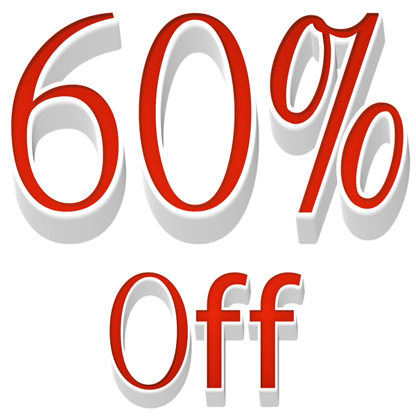 This png image - 60% Off Sale PNG Transparent Clipart, is available for free download