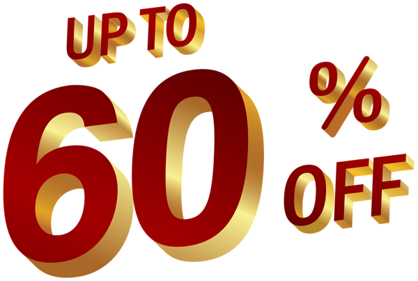 This png image - 60 Percent Discount Clip Art Image, is available for free download