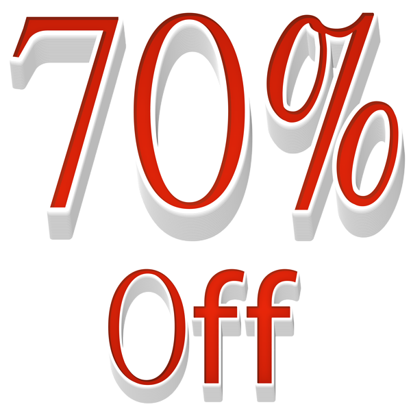 This png image - 70% Off Sale PNG Transparent Clipart, is available for free download
