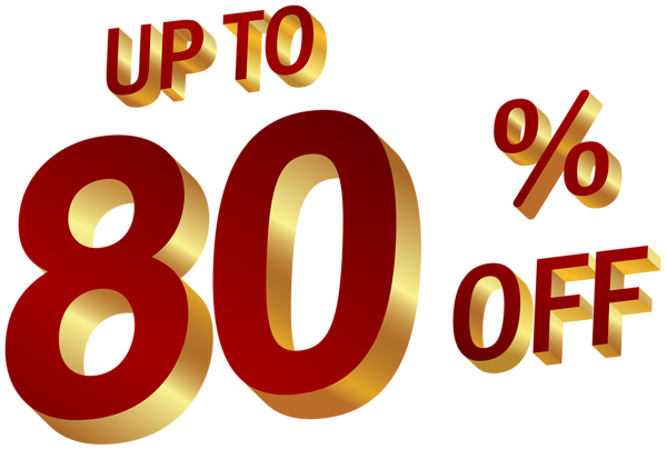 This png image - 80 Percent Discount Clip Art Image, is available for free download