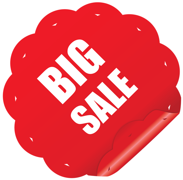This png image - Big Sale Sticker PNG Clipart Picture, is available for free download