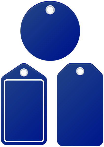 This png image - Blue Price Tag Set, is available for free download