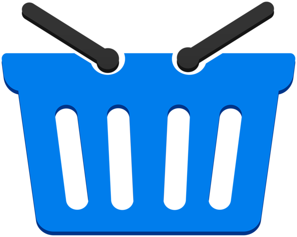 This png image - Blue Shopping Basket PNG Clipart, is available for free download