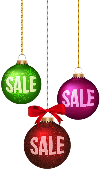 This png image - Christmas Balls Sale Decoration PNG Clip Art Image, is available for free download