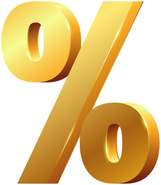 This png image - Gold Percentage Symbol PNG Clipart, is available for free download