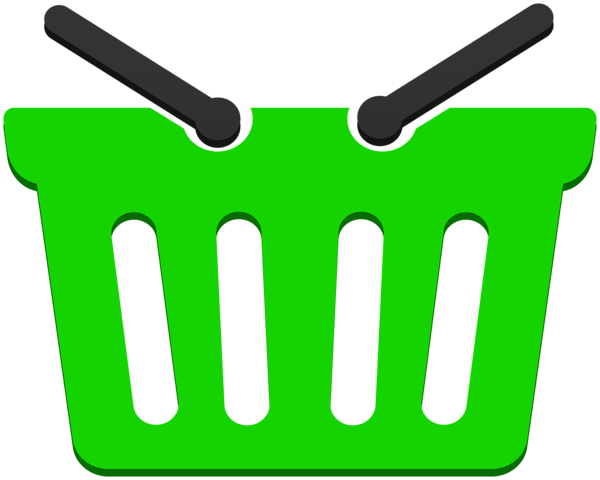 This png image - Green Shopping Basket PNG Clipart, is available for free download