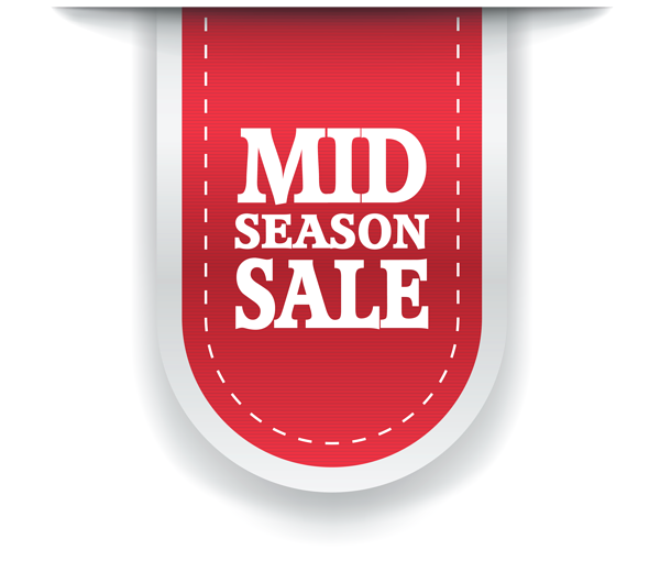 This png image - Mid Season Sale Label PNG Clipart Image, is available for free download