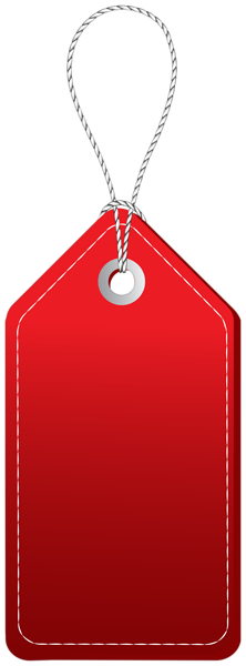 This png image - Red Price Tag Transparent Image, is available for free download