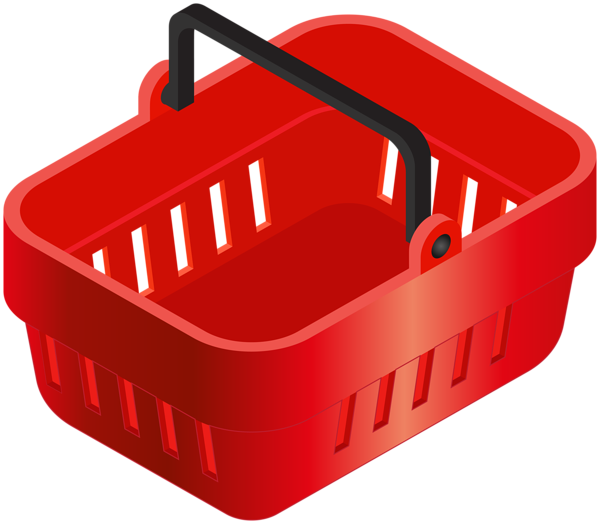 This png image - Red Shopping Basket Transparent Clipart, is available for free download