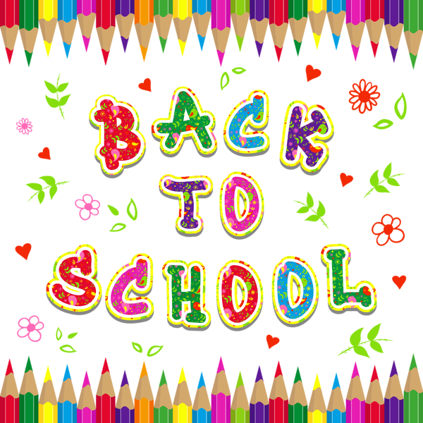 This png image - Back to School Colorful PNG Clipart Picture, is available for free download