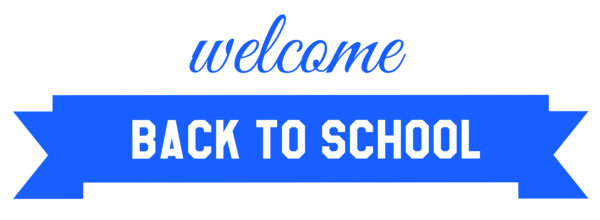 This png image - Blue Welcome Back to School Banner PNG Image, is available for free download