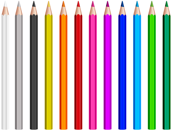 This png image - Colored Pencils Set PNG Clip Art Image, is available for free download