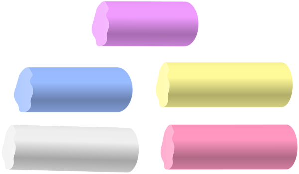Colorful Chalks PNG Clip Art Image | Gallery Yopriceville ... Chalk doodle borders clipart pack.